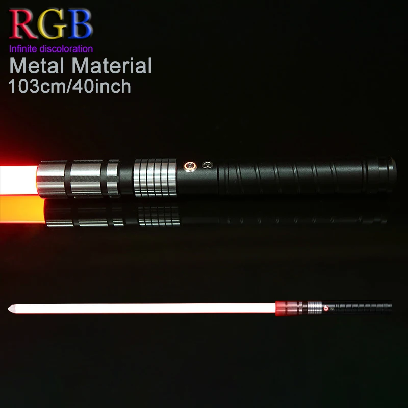 

RGB Lightsaber Phantom Anime Soul Figure Weapon LED Sword Laser Saber Force FX Heavy Dueling Metal Hilt Foc Lock Up Sabre De Luz
