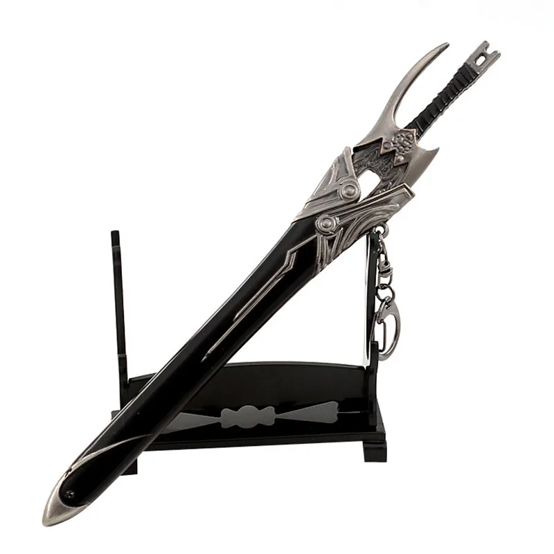 

Alloy sword zinc scabbard 22cm weapon model keychain decompression ornaments children's gifts educational toys