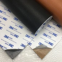 self adhesion litchi faux synthetic leather patches big size multicolor pu sofa hole repair car sticker decoration waterproof