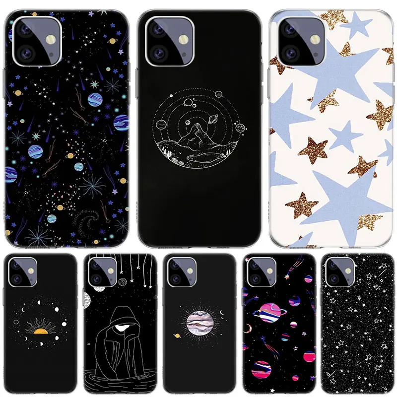 

Beautiful Stars Stellar Case for Apple iPhone 13 12 11 Pro SE 2020 X XR XS Max 7 8 6 6S Plus 5 5S Silicone Phone Cover Coque