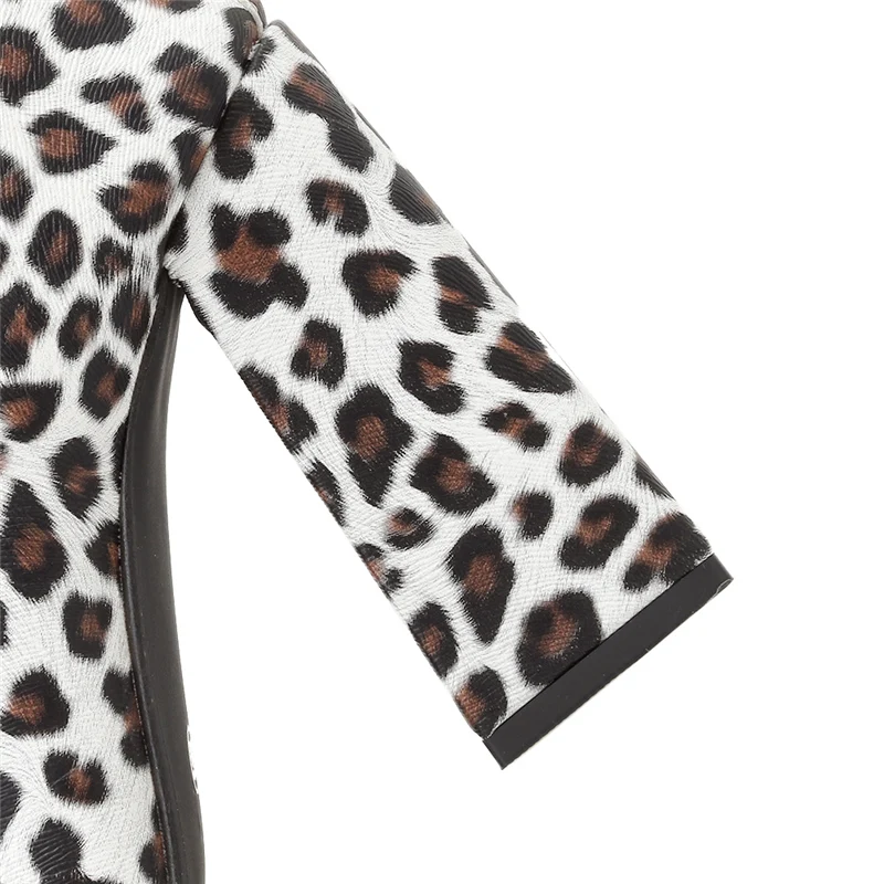 2019 г. Женские белые ботинки леопардовые для стриптиза короткие ботильоны на