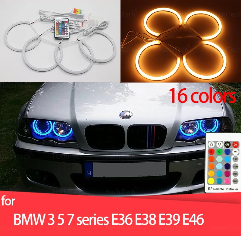 Светодиодная подсветка Angel Eye 16 цветов для BMW 3 5 7 E36 E38 E39 E46 525i 528i 530i 540i 320i 325i |