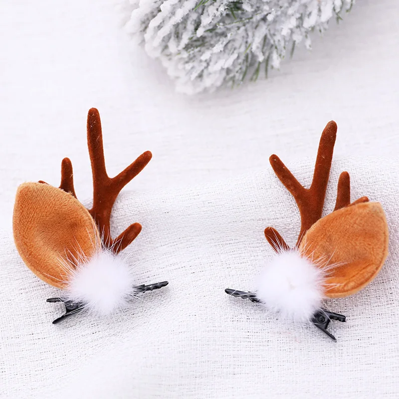 Рождественская повязка на голову украшение милая в стиле фестиваля с оленьими