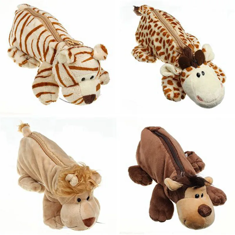 Горячая Распродажа мультяшный плюшевый чехол карандаш KaWaii милые животные