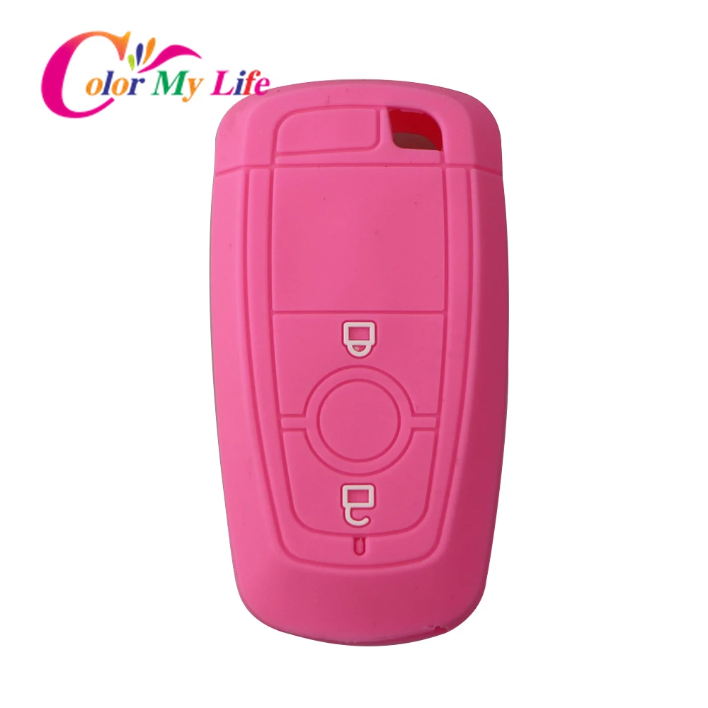 2 кнопки силиконовый автомобильный чехол для брелка с ключом Набор Ford EcoSport 2018 2019