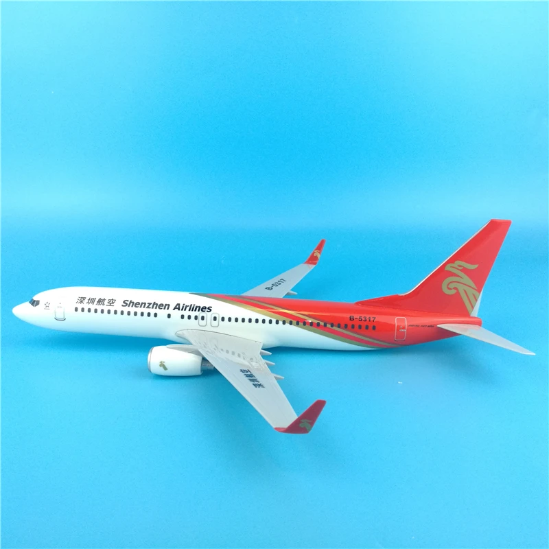 

30cm Shenzhen Airlines Boeing 737 Resin Airplane Model China Shenzhen Airlines B737 Airways Aviation Aircraft Model Collection