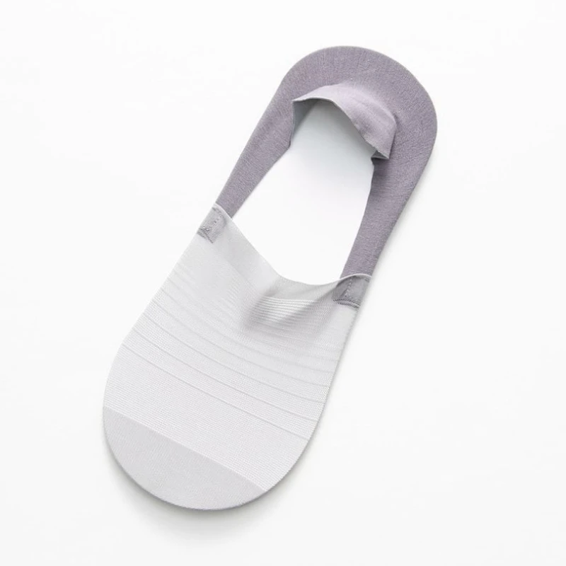 10 Pair Summer Mesh Breathable No Show Socks Ice Silk Business Invisible Silicone Non-slip Socks Slippers Seamless Boat Sock Sox