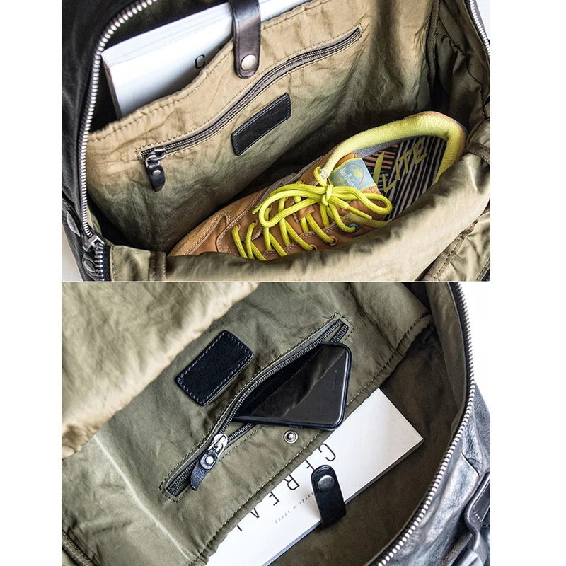 Мужской рюкзак AETOO из воловьей кожи | Багаж и сумки