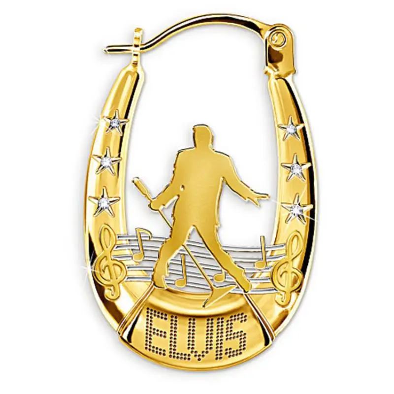 

U-Shaped Singer Musical Note Pattern Pendant Earrings Women's Earrings New Fashion Metal Earrings Accessories Party Jewelry