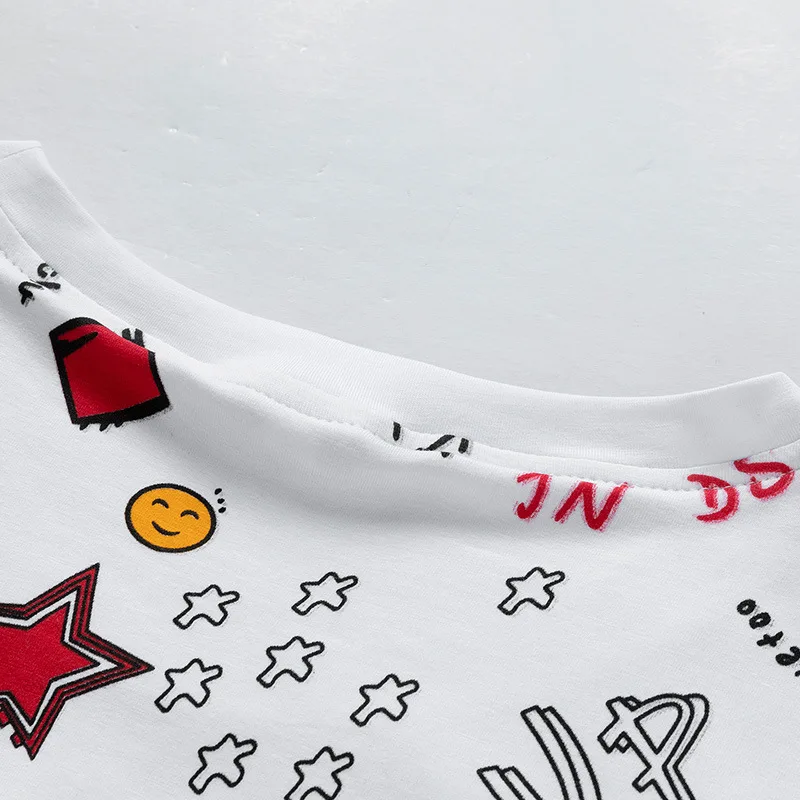 

Men's Summer Hip Hop T-shirts Casual Loose Cotton Tops Tees Male Harajuku Cartoon Print T Shirt For Men Streetwear Plus 7XL 8XL