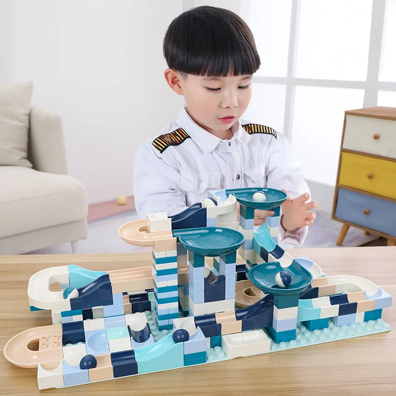 На рост от 80 до 360 шт. блоки мрамор бег лабиринт Шариковая дорожка строительные