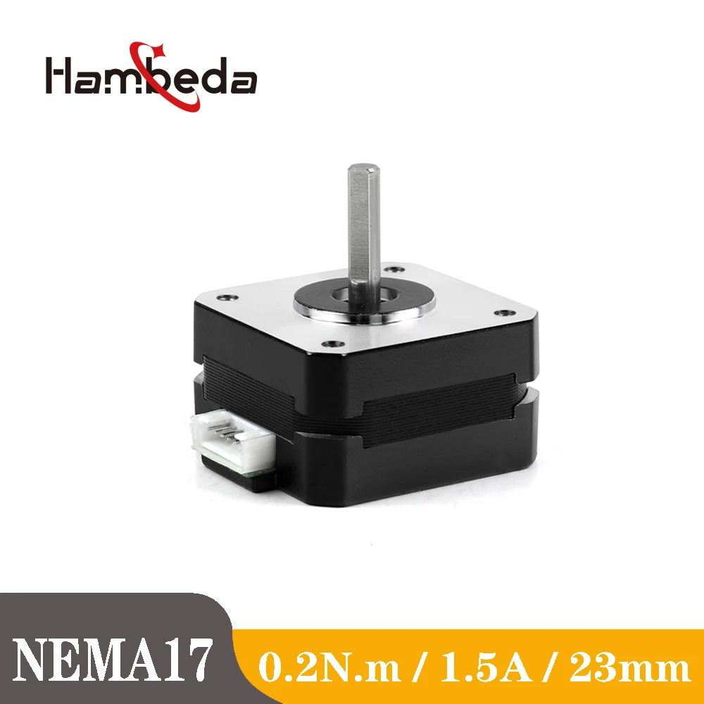 Шаговый двигатель Nema17 1 8 градусов 23 мм Nema 17 шаговый А 4 разъема для 3D-принтера и