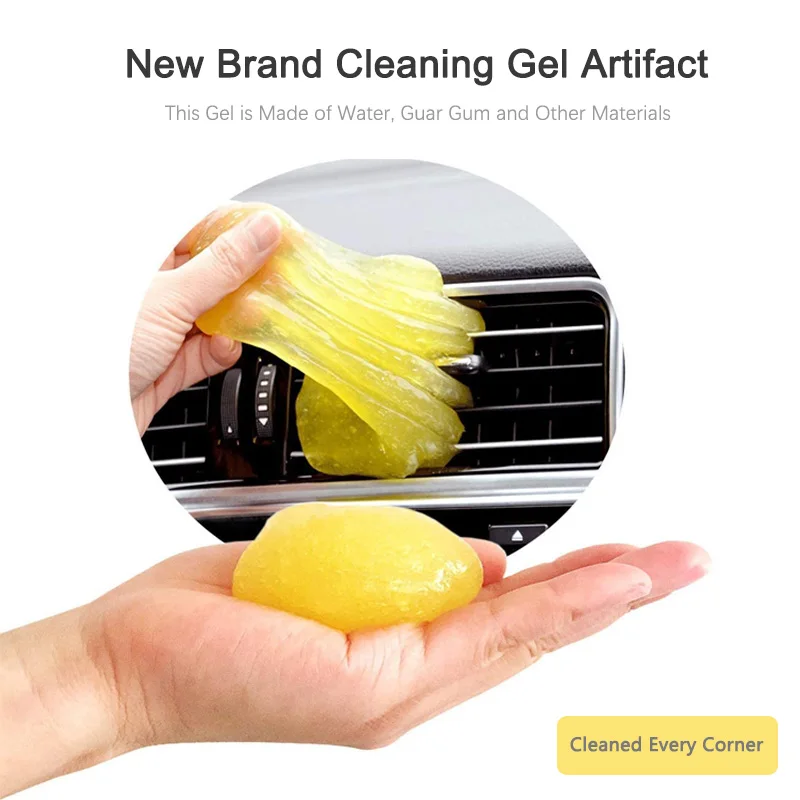 

1pc/2pcs Car Cleaner Interior Dashboard Air Vent Wash Mud Keyboard Cleaning Gel Mobile Computer Gap Dust Dirt Cleaning Tool