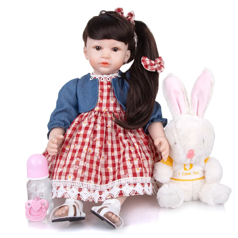 Детские куклы игрушки 24 &quot60 см мягкий силиконовый винил bebe reborn для маленьких