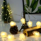 Рождественская светодиодная гирлянсветильник-занавеска в виде сосны