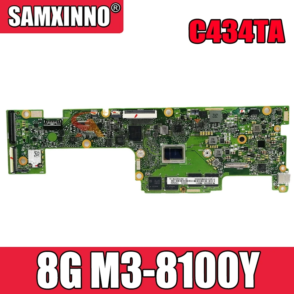 

Материнская плата 90NX0230-R00051 C434TA 8G/M3-8100Y для ноутбука ASUS C434TA C434T, материнская плата