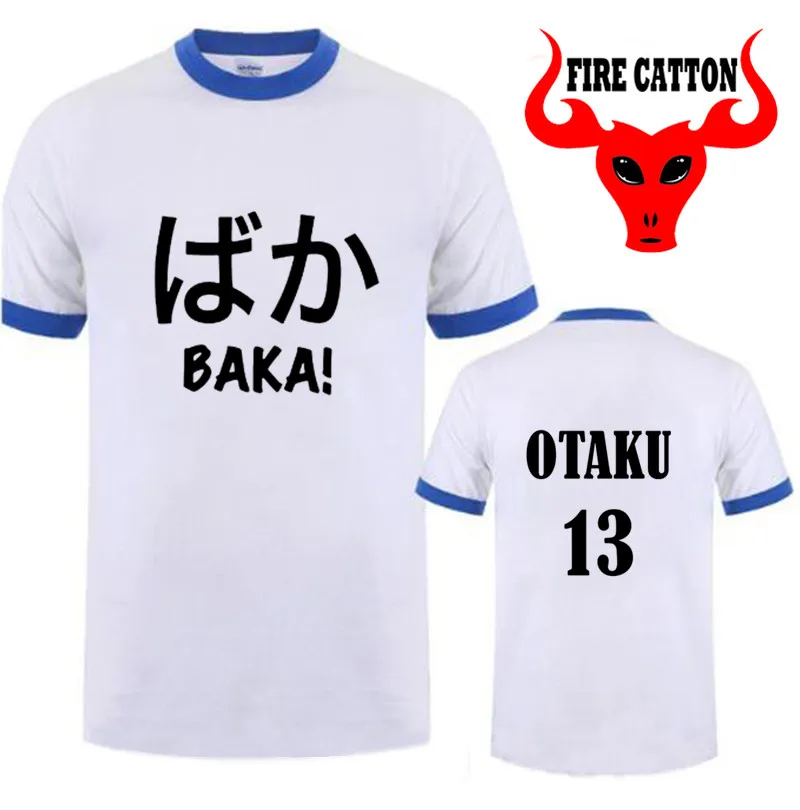 Nipon аниме Otaku Baka футболки для женщин и мужчин японский сленг футболка Забавный