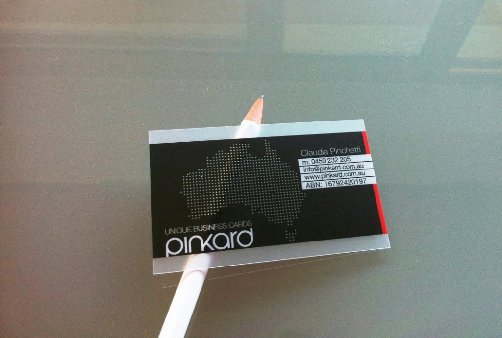 Hot sale Custom printing CR80 clear transparent PVC business visit card