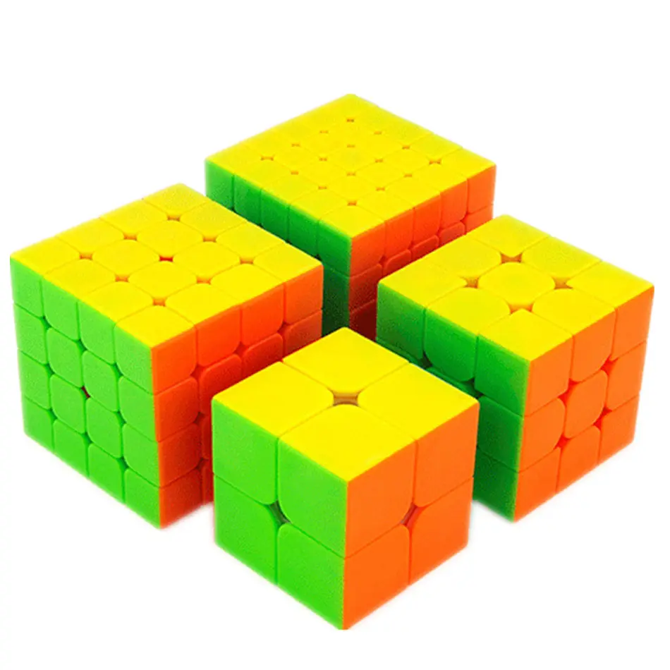MOYU 4 шт. куб набор 2x2x2 3x3x3 4x4x4 5x5x5 волшебный Набор кубиков для детей подарочная