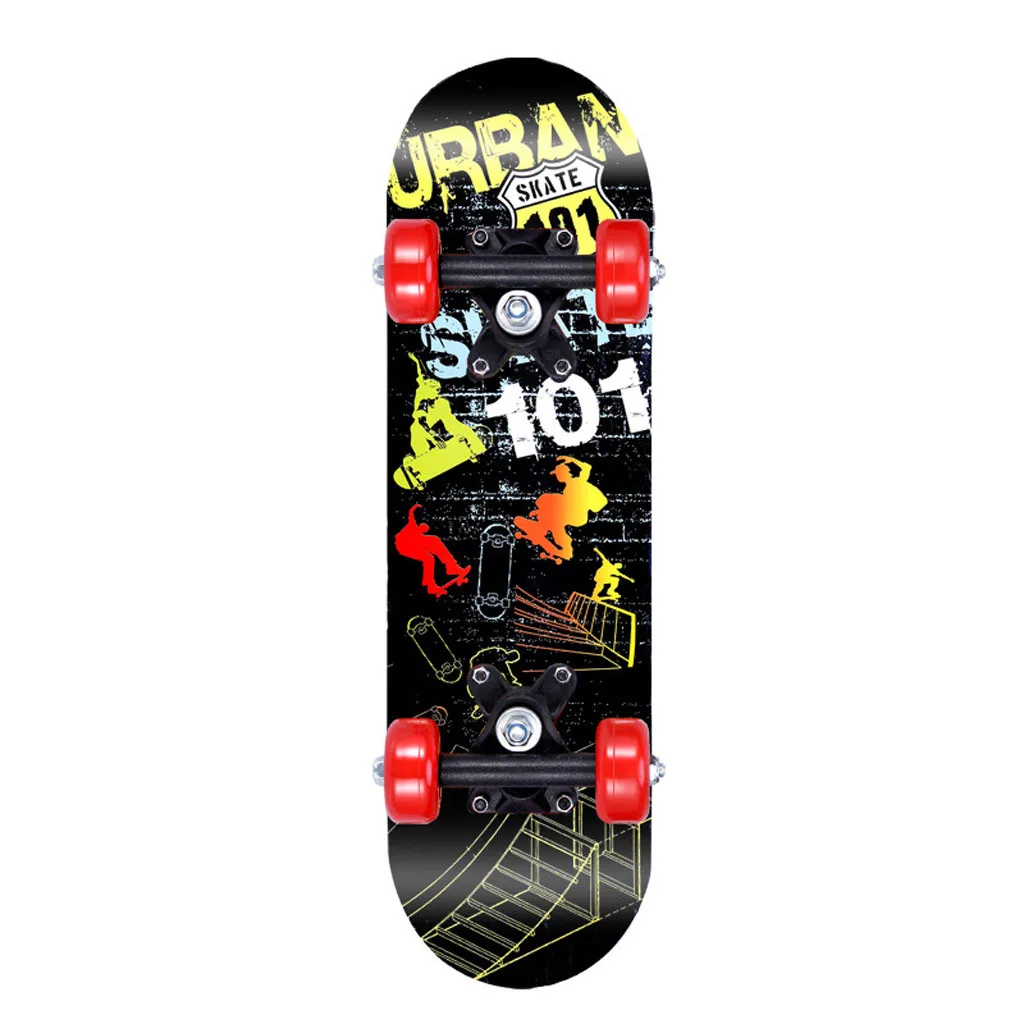 Детский скейтборд с четырьмя колесами детский скутер Лонгборд двойной плотный