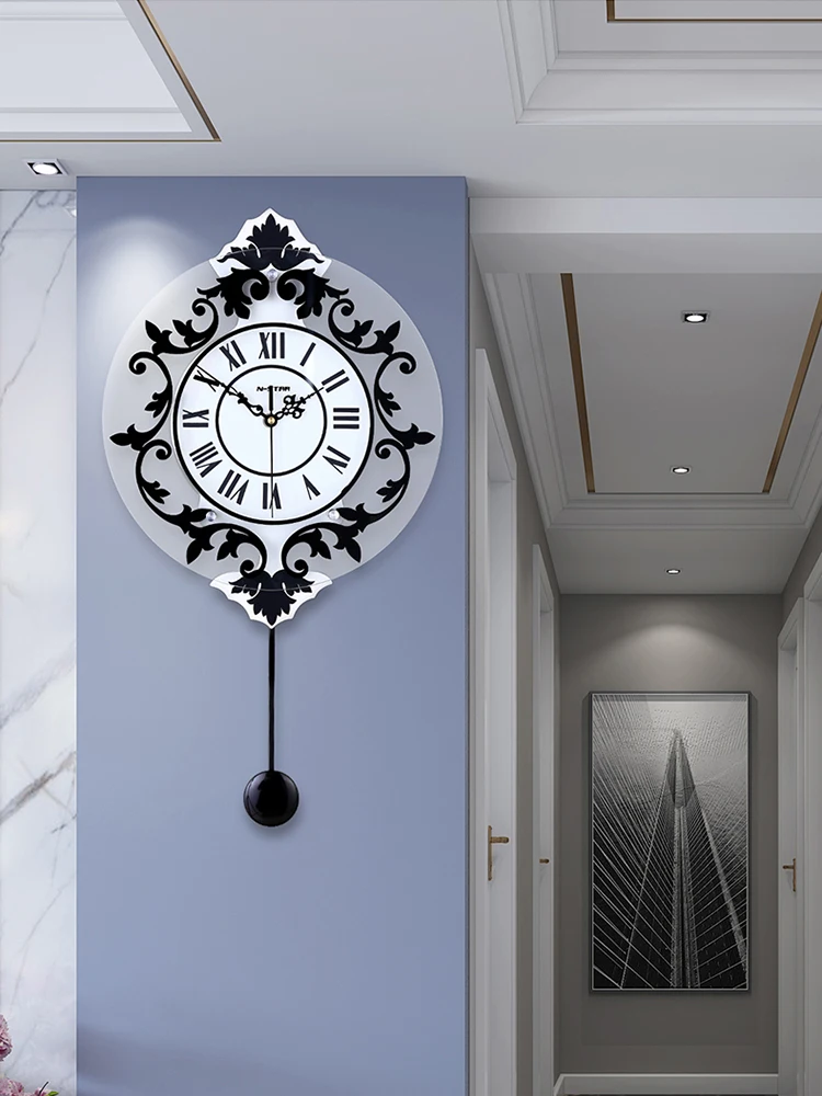 

Modern decoration mute swing wall clock fashion creative clocks living room bedroom wall watch personality clock