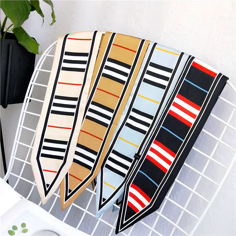 10x87 см Новый маленький квадратный Шелковый Атласный Галстук бабочка для волос