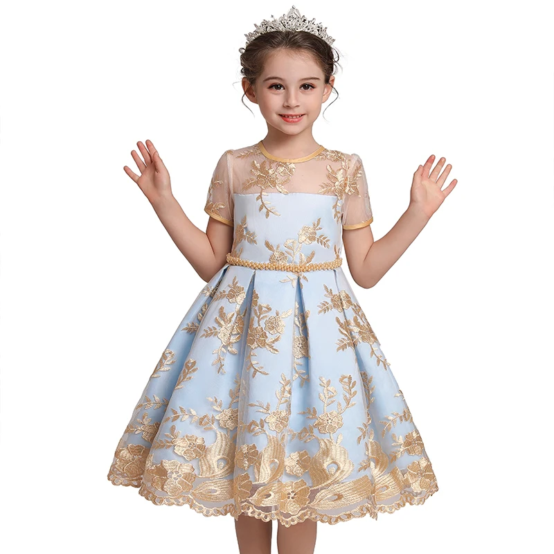 

Winter Girl Dress Kids Christmas Party Princess Dresses For 3-10 Girls Wedding Gown Clothes Children Halloween Flower Costume