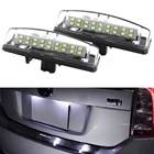 Автомобильный светодиодный номерной знак для Toyota Camry 40 V40 XV40 Aurion Echo Avensis Belta Prius 20 Sienta Kit Canbus без ошибок