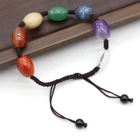 seven chakra bracelet natural stone reiki healing seven chakra spirit pendulum bracelet for women birthday lucky gifts