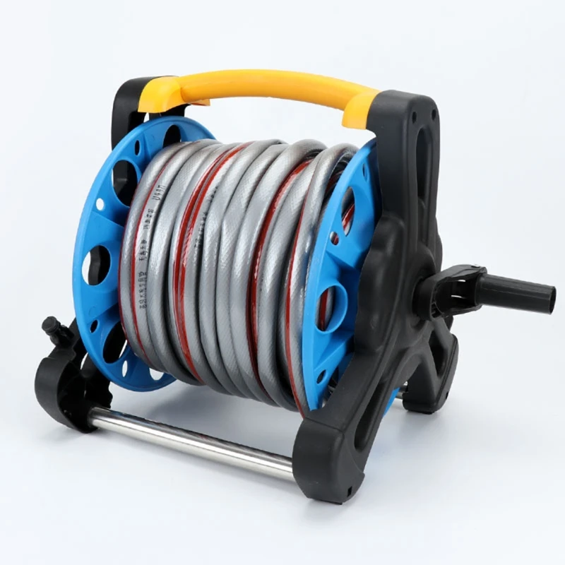 

Portable Garden Hose Bracket Water Hose Pipe Reel Holder for Household Gardening Watering Cleaning