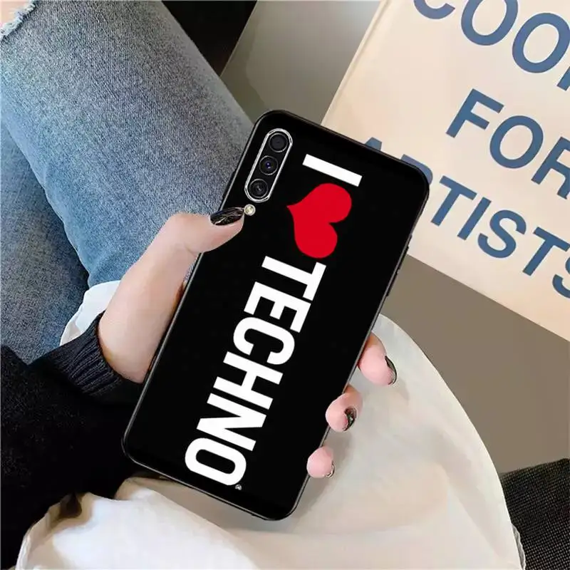

Techno Music fashion coque fashion Phone Case For Samsung galaxy S 9 10 20 A 10 21 30 31 40 50 51 71 s note 20 j 4 2018 plus