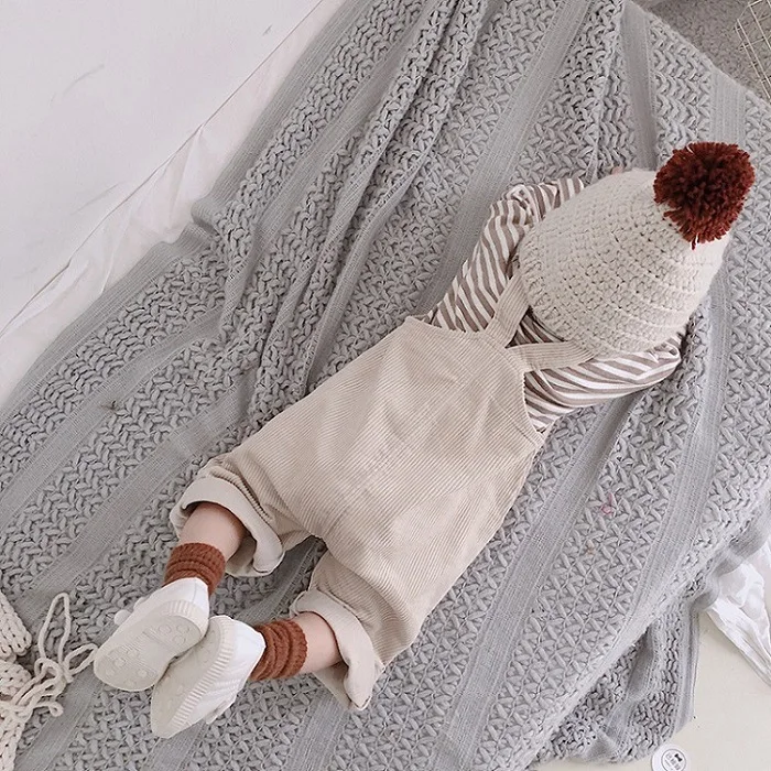 

baby girls autumn corduroy overalls baby Siamese pants casual corduroy pants children overall