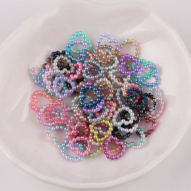 50 шт. сделай сам ювелирные аксессуары любовь имитация жемчуга волосы полые