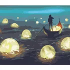 Картина по номерам сделай сам, дропшиппинг, большой размер, ферримен на коленях, фигурка на холсте, украшение комнаты, художественная картина, подарок для ребенка