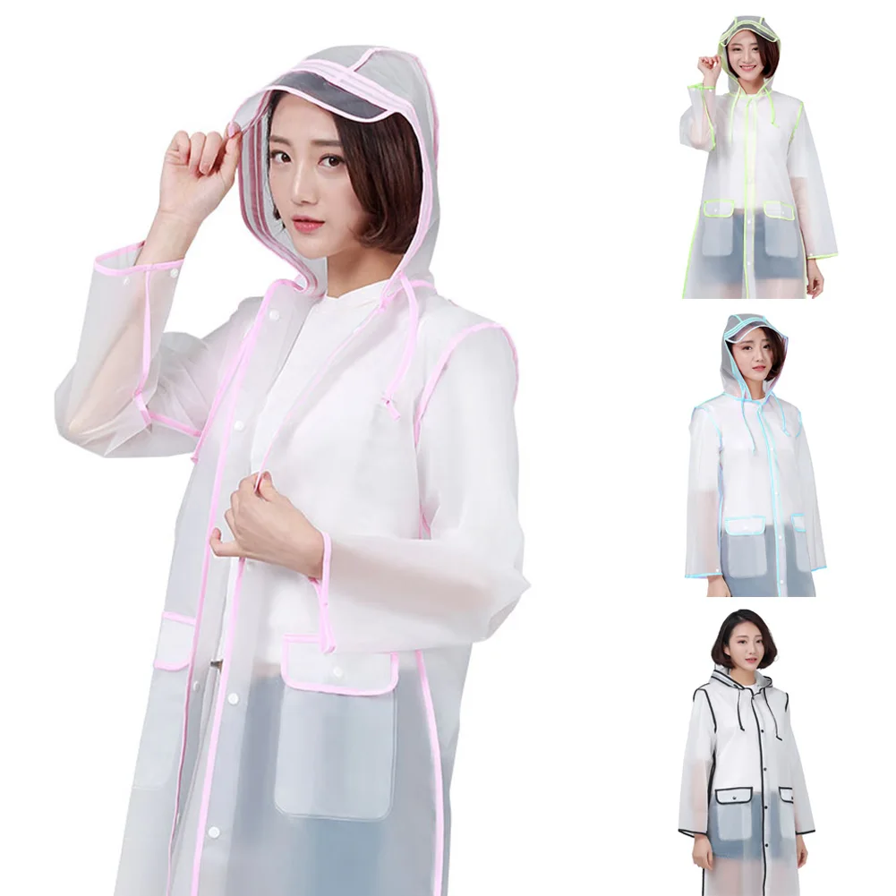 2020 женский прозрачный дождевик из ЭВА водонепроницаемый дорожный для мужчин