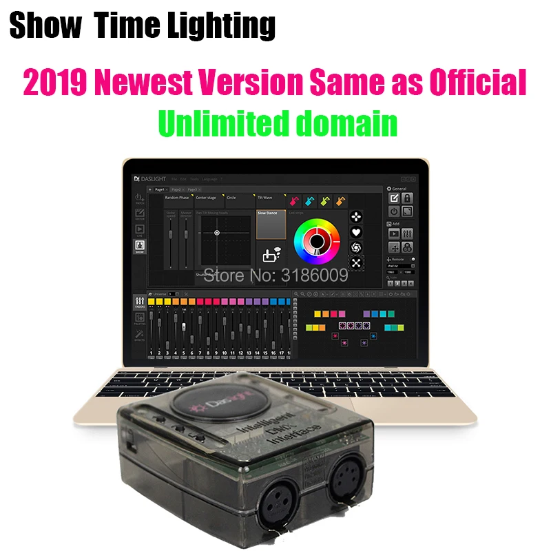 Мощный мини dmx контроллер Daslight DVC4 DMX программное обеспечение Контроллер