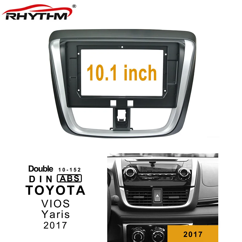 Автомобильная панель для Toyota VIOS 2017 установка приборной панели двойная Din рама