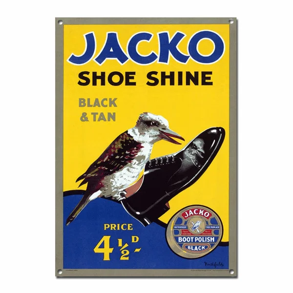 

Jacko Shoe Shine Vintage Advertisement Tin Sign Metal Sign Metal Poster Metal Decor Metal Painting Wall Sticker Wall Sign