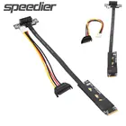 Удлинительные кабели M.2 NVMe к x1 PCIe для майнинга BTC GPU PCI-E X1 к M2 M Key NVME Riser Adapter Graphics Card Extender 4Pin Sata