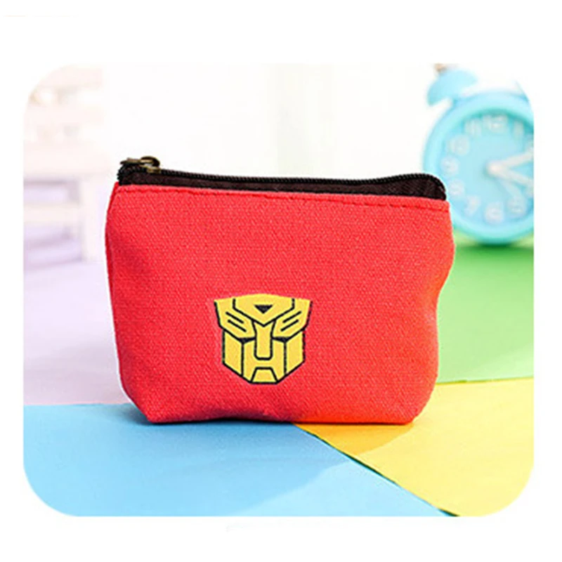 Холщовый кошелек для мелочи с изображением героев миниатюрная сумка ключей