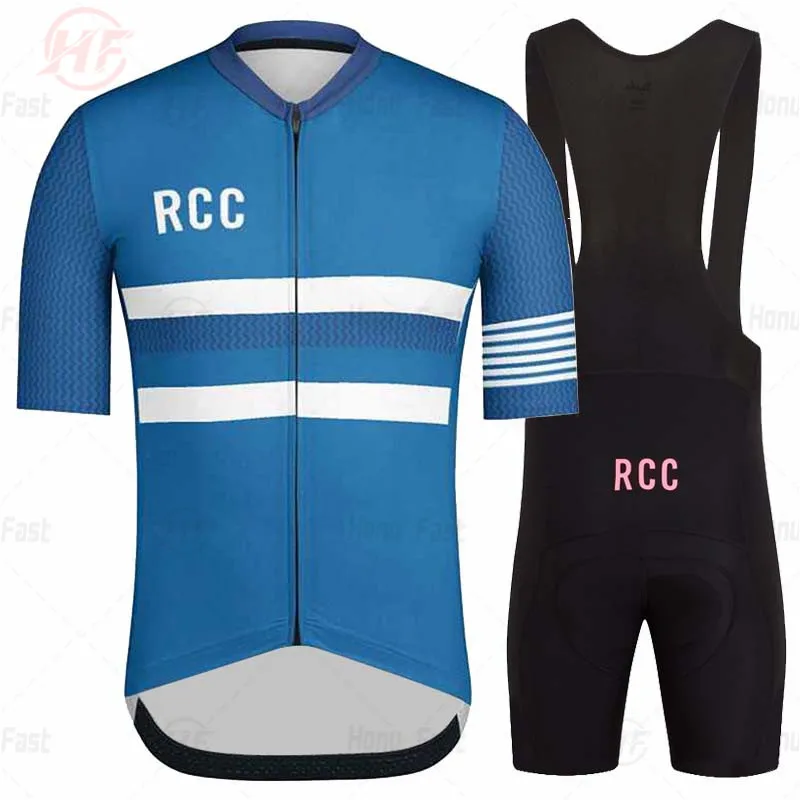 

RCC New Cycling Jersey Set Breathable Short Sleeve Jersey Mtb Pro Team Clothing 19D Bib Shorts Ropa Bike Maillot Ciclismo Hombre