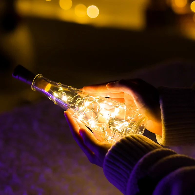 СВЕТОДИОДНЫЕ гирлянды 2 м 20LED медный провод Сказочный свет Рождественская