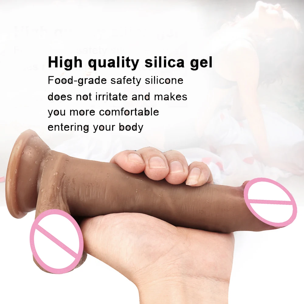 Мягкий фаллоимитатор GaGu не гелевый пенис длинный супер толстый реалистичный на