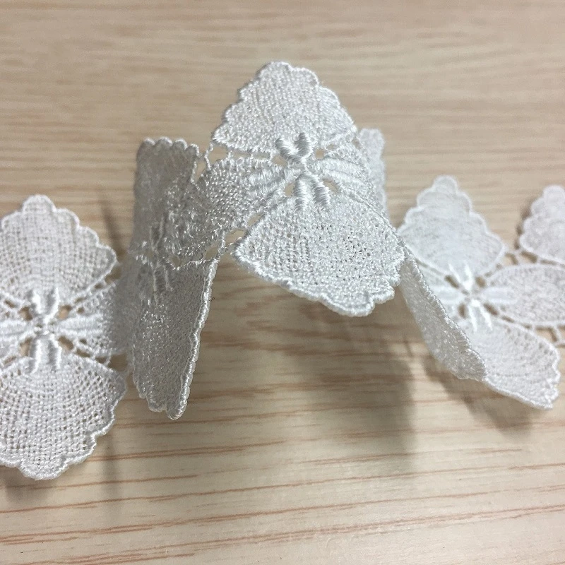 

Garment Accessories DIY Water-soluble Lace Polyester Thin Line Code Lace Polyester Barcode Lace