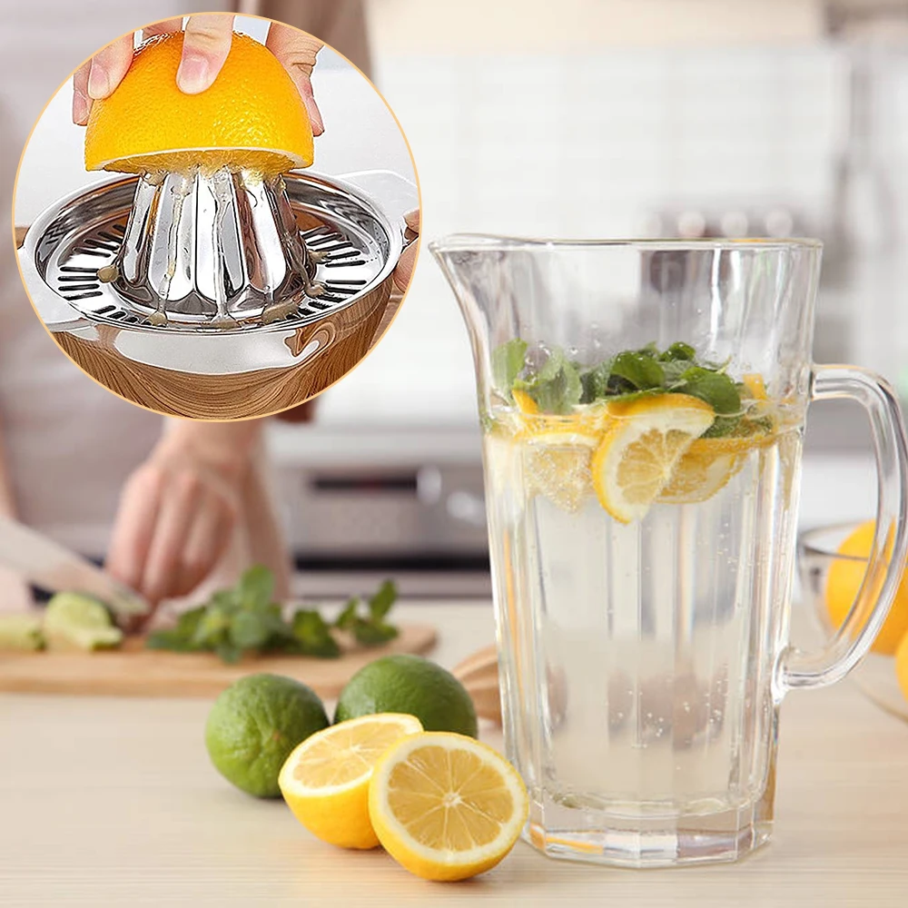 Соковыжималка для лимона 100% портативная Ручная из нержавеющей стали кухонные