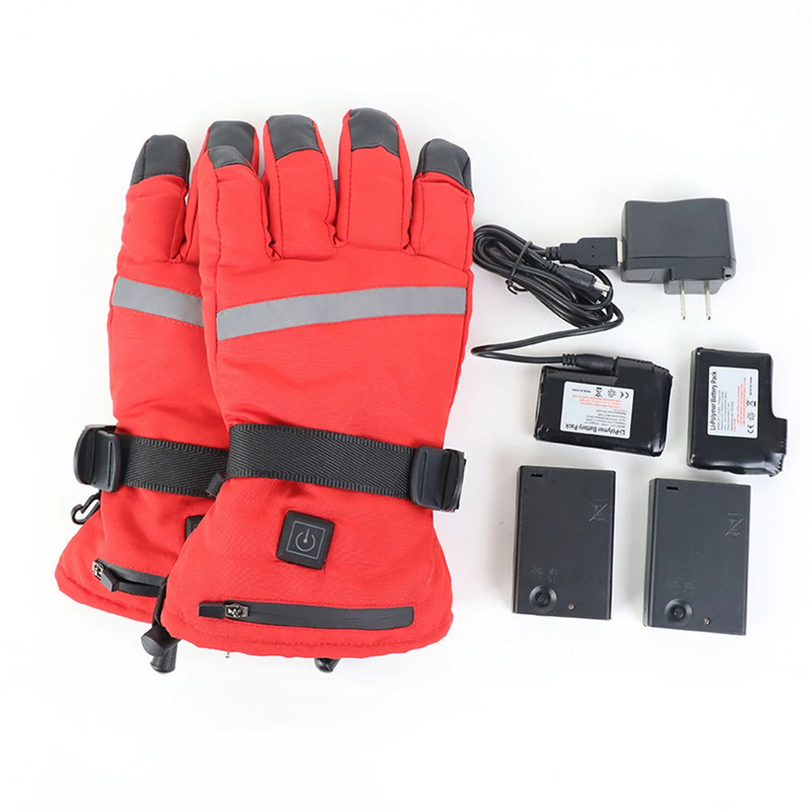 

Winter Electric Heated Gloves Waterproof Windproof Cycling Warm Heating Touch Screen USB Powered 3.7V 4000 MAh Heated Gloves