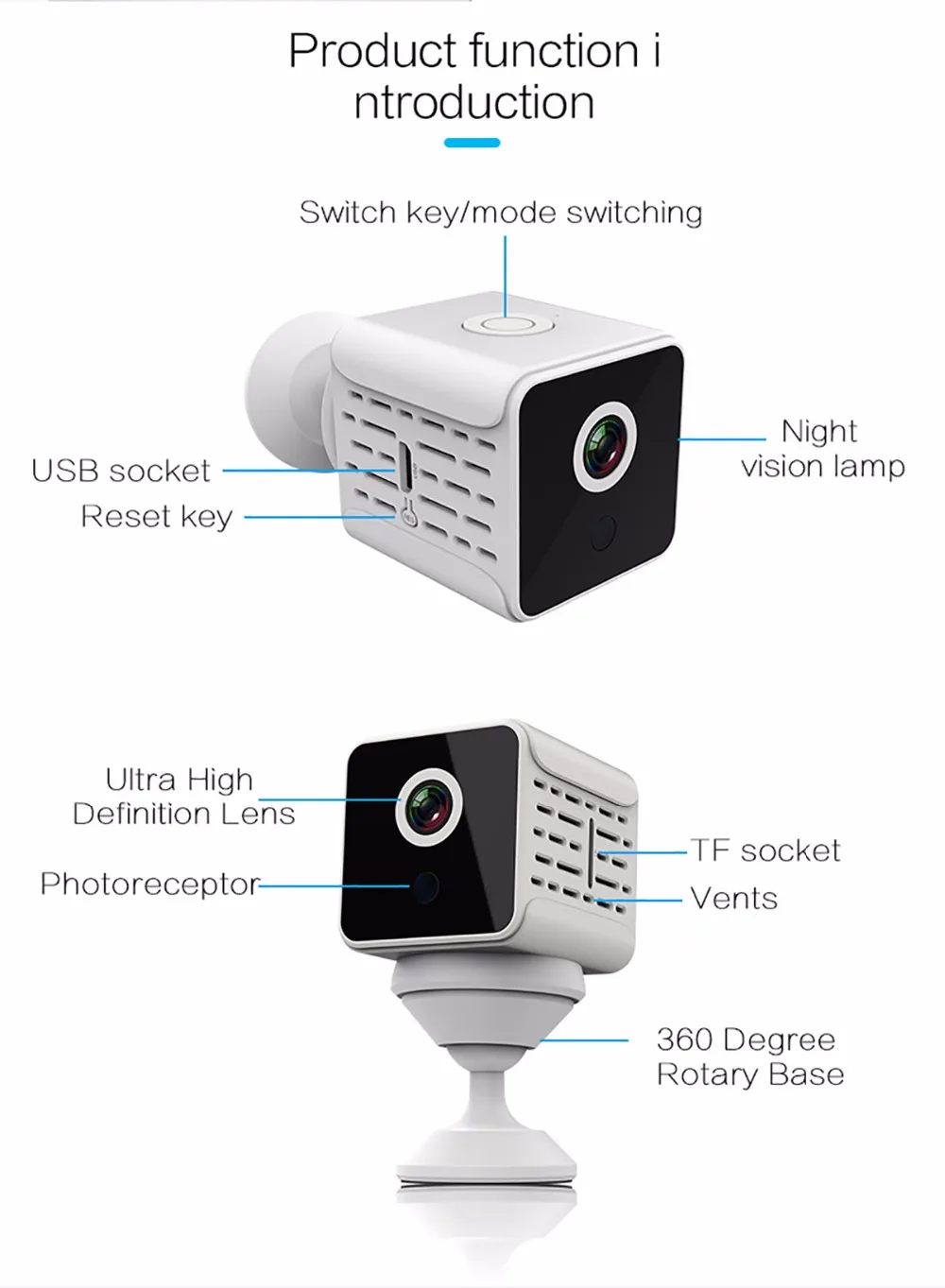 A11, A12, A10, 1080 P, HD, Wifi, IP, мини камера, ночное видение, безопасность, микро домашнее, умное видеонаблюдение, обнаружение движения, видео DVR, видеокамера PK, SQ23