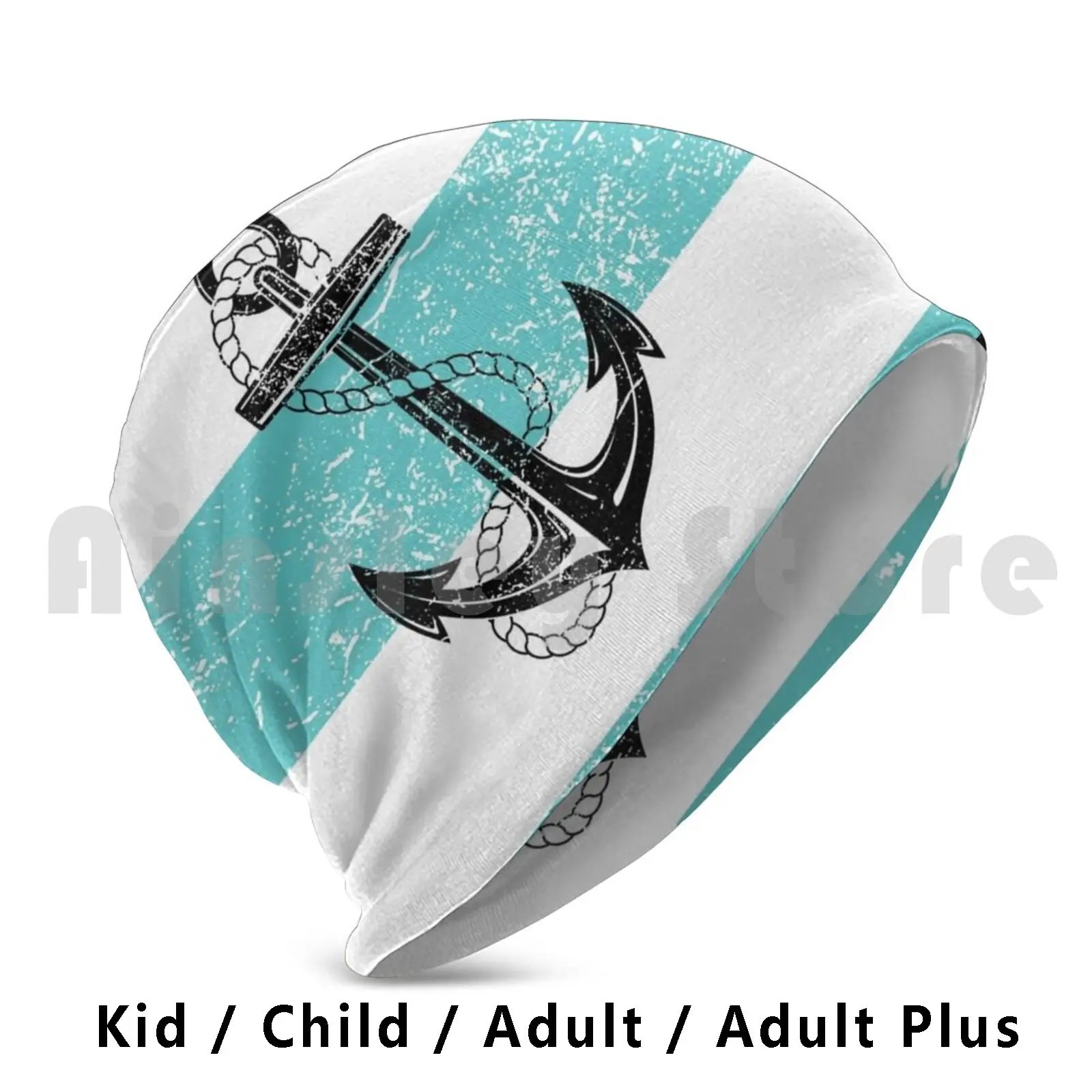 Винтажный якорь пляжный фон шапочка Кепка для рукоделия Подушка с принтом старый