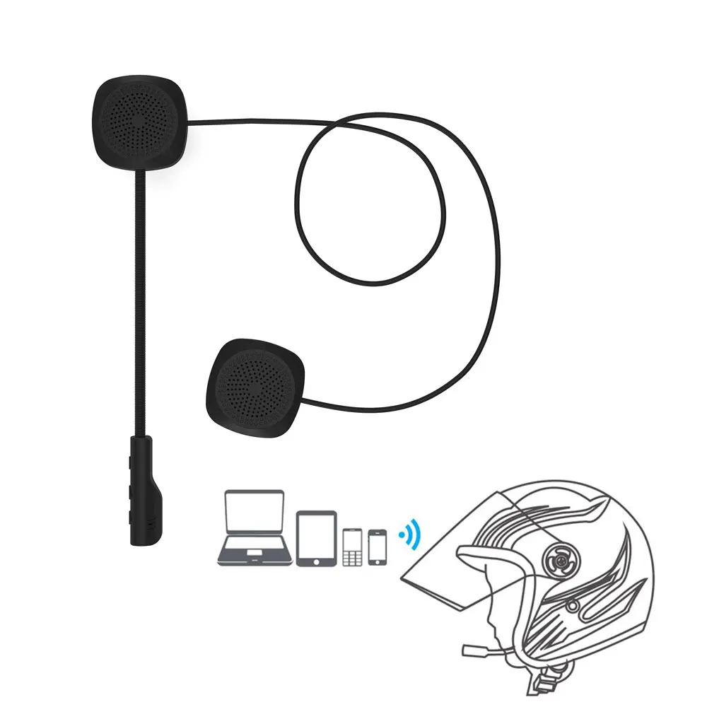 Мотоциклетная гарнитура MH04 Bluetoothn для шлема BT5.0 стереонаушники с микрофоном Bluetooth