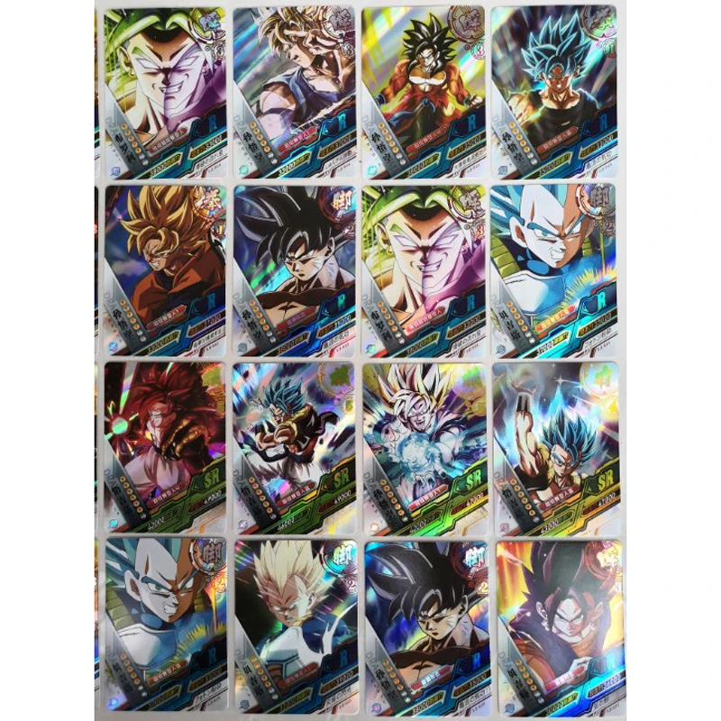 

Anime Dragon Ball Full Set Card Son Goku Vegeta Rare SSR Flash Cards Game Collection Cards Gift Toys for Children and Boys